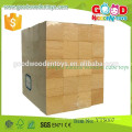 2015 Hot Sale Cube de jouet en bois Cube Cube Puzzle en bois 100pcs Jouets en cube de bois naturel